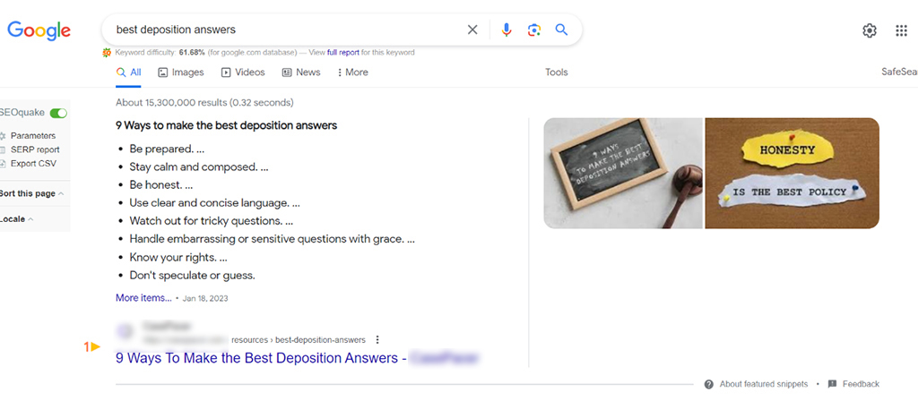 ranking keywords