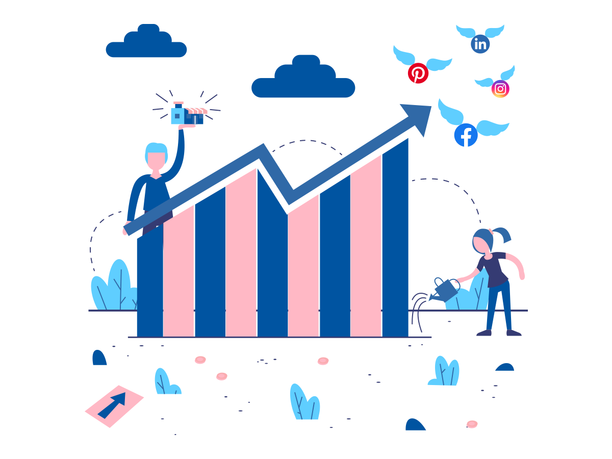 Organic Social Media Marketing Spike Business Growth 2