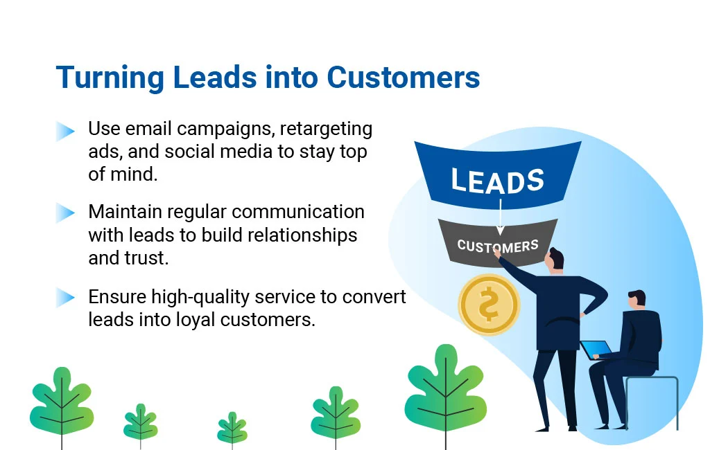 Turning leads into customers